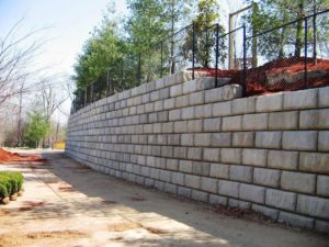 Silver Dollar City - Main Retaining Wall with Redi-Rock Retaining Wall Blocks by SI Precast