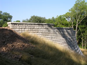 Redi-Rock Retaining Wall Entrance-way of Cole Hamels Home