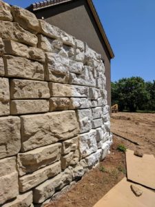 Staining Redi-Rock Retaining Wall Blocks by SI Precast