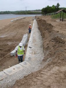 Redi-Rock Retaining Wall Installation at Moonshine Beach